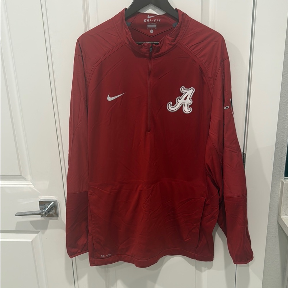 Alabama Nike Red Dri-FIT Pullover
